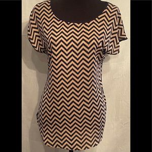 Espresso chevon blouse.